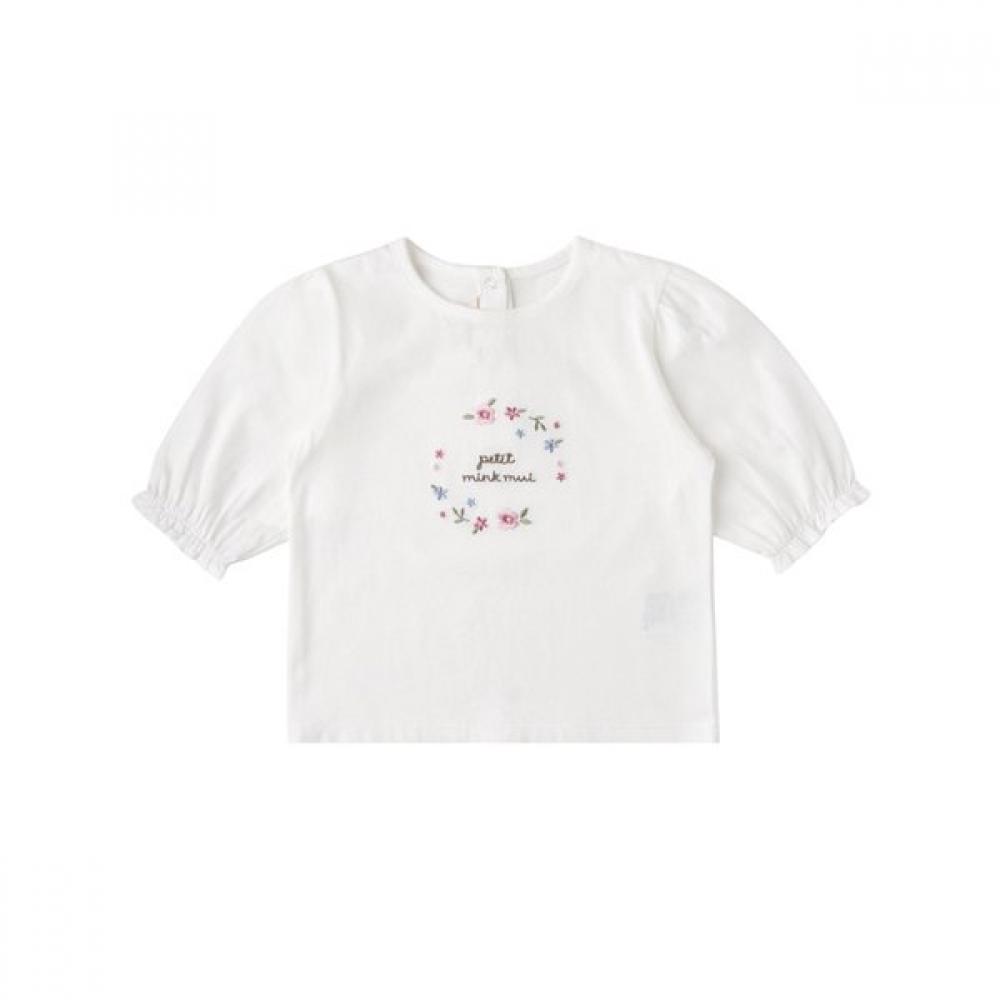Mink Mui Flower Embroidery 7 ParT T shirT 36115 331 01 IV/12 months (80)