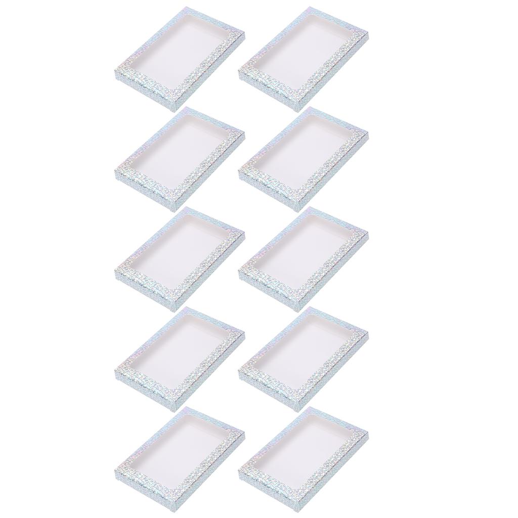 10pcs False Eyelashes Packaging Box Empty Exquisite Eyelashes Storage Box Case AccessoryD15