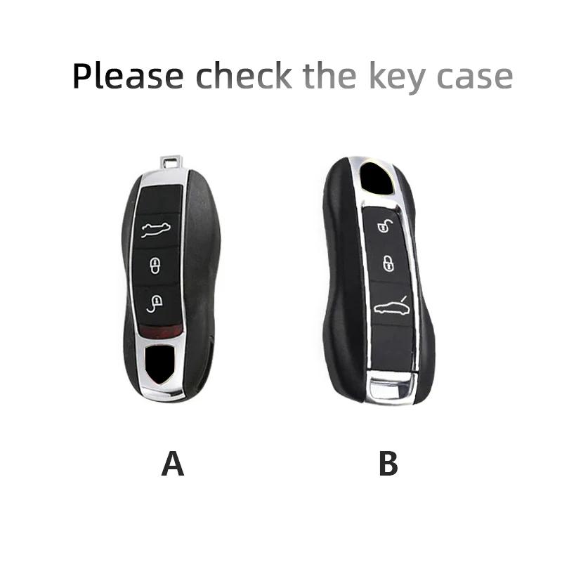 TPU Autoschlüsselhülle Abdeckung Keyless Schale Für Porsche Macan Boxster Cayman Panamera Spyder 718 911 9Ya 970 981 991 971 958 Schlüsselanhänger