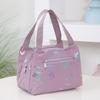 Letter Print Lunch Bag Waterproof Lunch Tote Reusable Lunch Carrier Box Bag for Women Men Commuting Camping Picnic