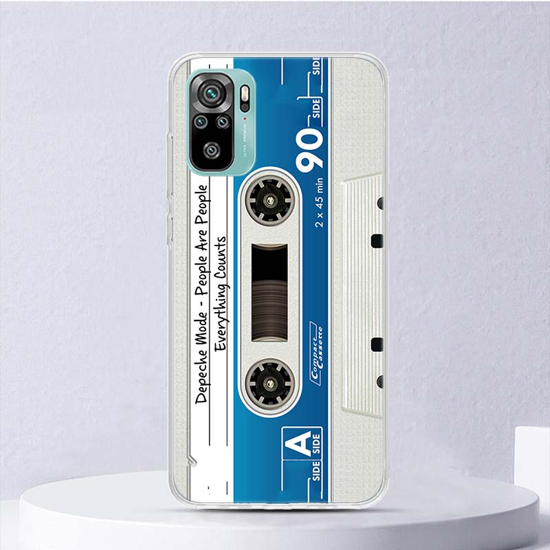 Vintage Magnetic Old Tape Cassette Soft Case For Xiaomi Redmi Note 14 13 12S 11S 10S 12 Pro Plus Phone Cover 11 10 11E 11T Note1
