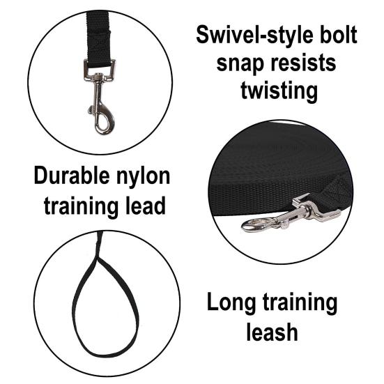 Nylon Dog Leash 6Ft 10Ft 16Ft Heavy Duty Leash with Comfortable Grip Training Leash for Medium Large Dogs Outdoor Walking Hiking