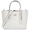 Mollie Klassische Allover-Print Tragetasche Einkaufstasche Schulter-Crossbody-Tasche Canvas und Leder Handtasche 25 Damen-Tragetasche C4250-IMRFF