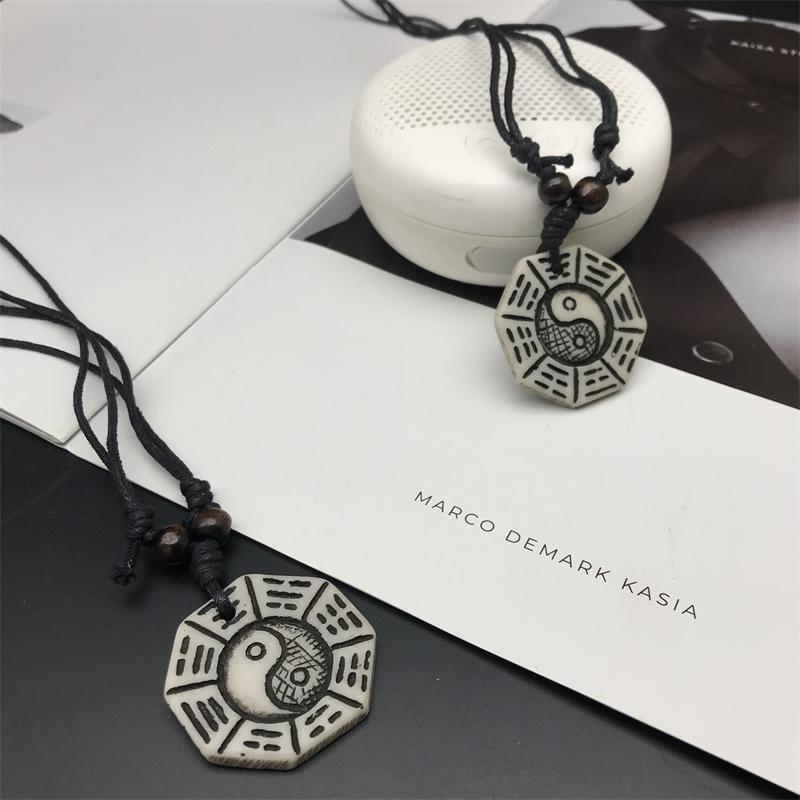 Chinese Bagua Hars Hanger Ketting, Hip-Hop Retro Stijl