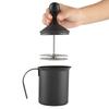 Stainless Steel Manual Double Mesh Milk Frother Foam Maker Coffee Decoration Tool (400ml)