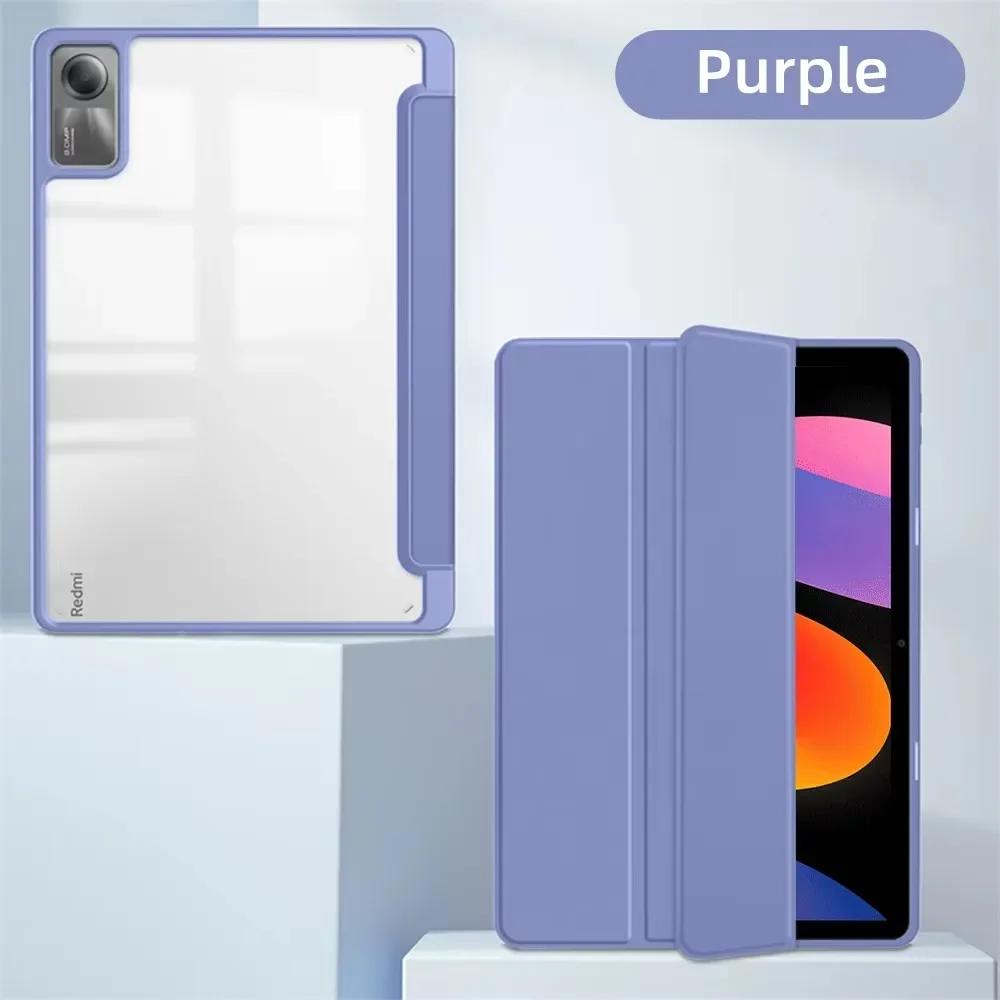 Pour le nouveau Redmi Pad 2 Pro 11 / 12,1 pouces, Redmi Pad SE 11 8,7  Pro 12,1 Housse antichoc Support pour stylet Funda Redmi Pad 2 Pro 12.1 violet