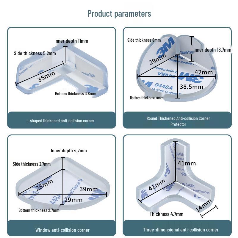 Universal Anti-Collision Corner Protector: Baby Safety Edge Guard for Tables