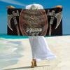 1PC Custom Name Axe Shield Beach Towel Highly Absorbent And Sand-Resistant Towel for Swimming, Pool, Yoga, And Travel Lightweight