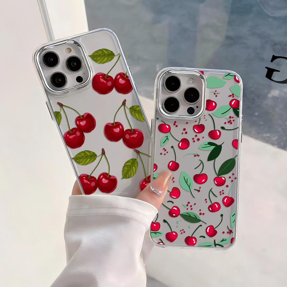 Fashion Cherry Bow Pattern Phone Case For Google Pixel 10 9 8 7 8A 9A XL Pro 4G 5G Transparent Soft Silicone TPU Back Cover