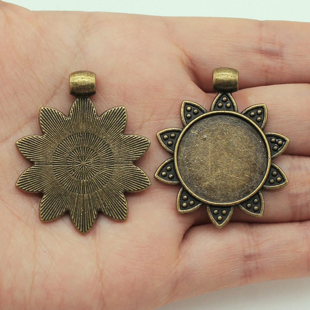 Hodí se pro kulatý 20mm skleněný kabošon Základní lůžko Podložka Bezel Doplňky Díly Chlapecké šperky Cool Dárky Pro