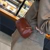 Cylinder Bag Genuine Leather Mini Bag for Mobile Phone Soft Leather Shoulder Bag All Crossbody Bag