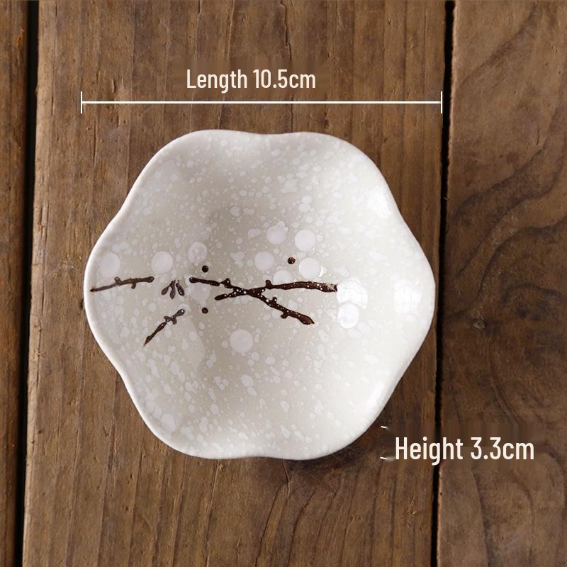 Japanese Style Dipping Sauce & Snack Dish Plate for Home, Restaurant, or Hotel Use