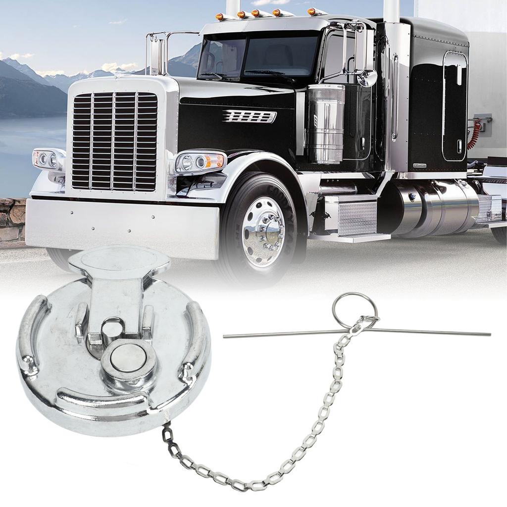 Locking Lever Fuel Cap 600212 Aluminium Alloy Fuel Tank Locking Cap Replacement for Peterbilt 379 389 579