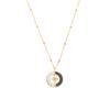 European Retro Zircon Stainless Steel Necklace: High-End Cross-Border Clavicle Chain