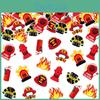 Confetti Themed Firefighting Birthday Celebration Party Decoration Props