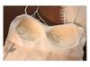 Women's White Strapless Camisole: Summer Innerwear with Built-in Bra Pads, Spiderweb Back Design for a Sweet and Spicy Look