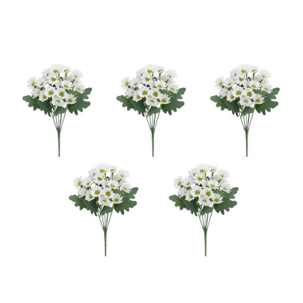 5 Bundle High Fidelity Gradient Artificial Daisy Bouquet  DIY Flower Arrangement