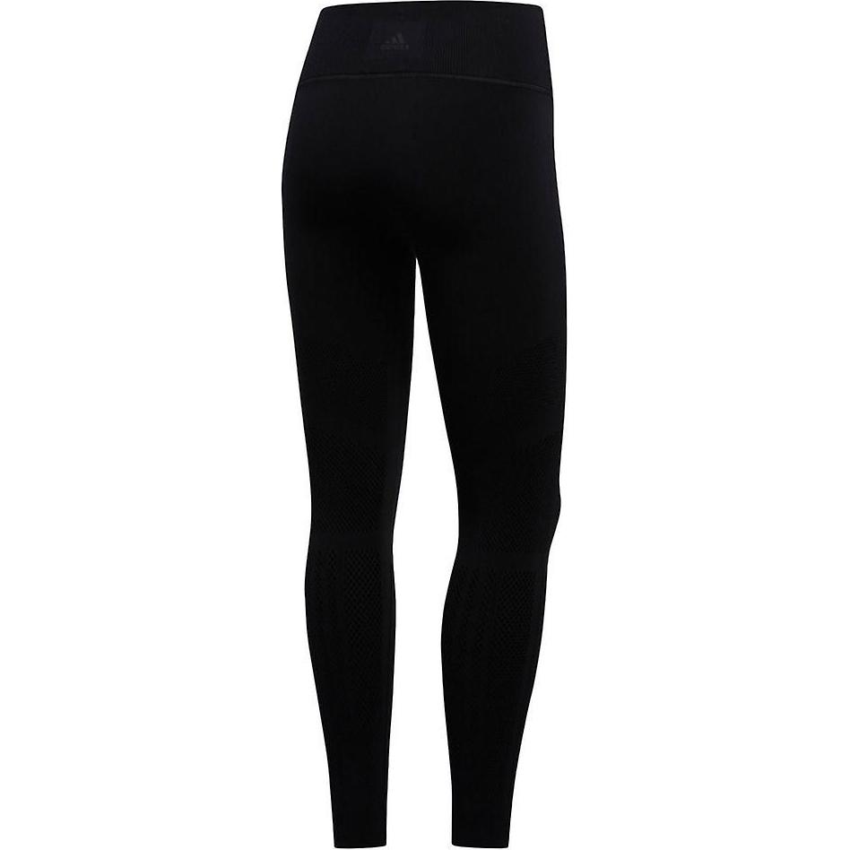 Adidas Warp Knit High-Rise Simple Solid Color High-Waisted Slim Fit Comfortable Sports Pants Women Bottoms Black DX9300