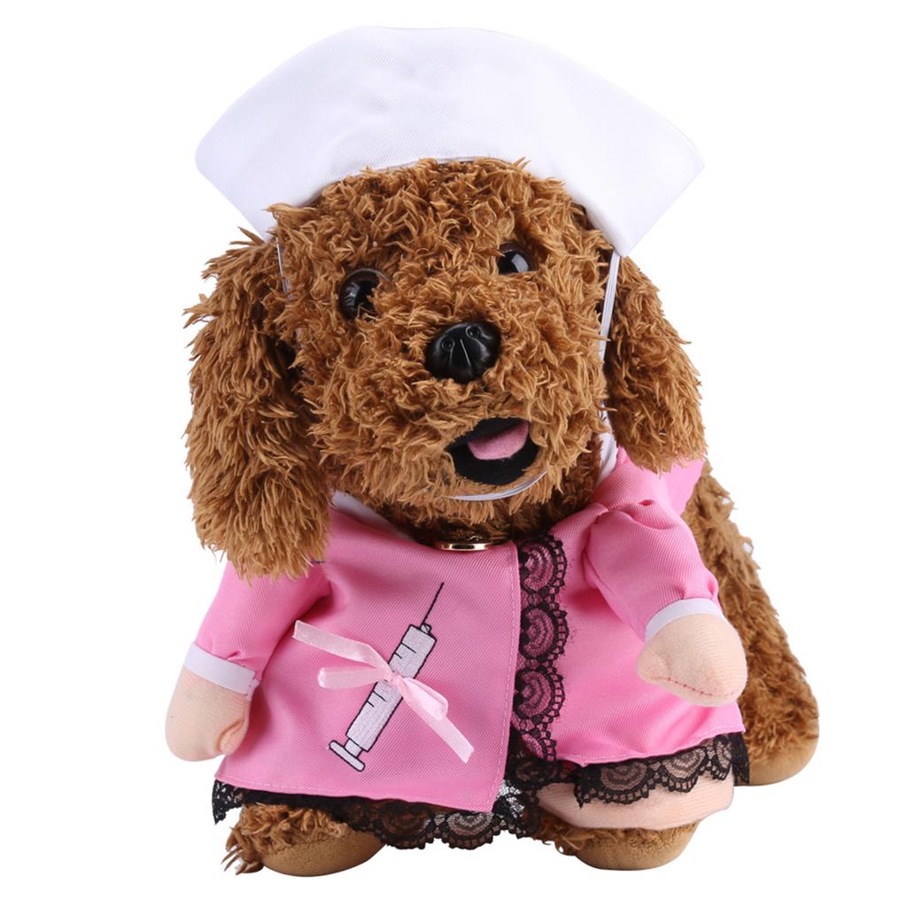 Funny Pet Puppy Dog Cat Outfit Cosplay Nurse Clothes Christmas Halloween Theme Party Costume S