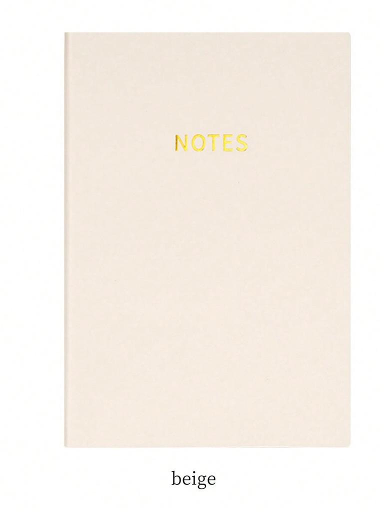 1pc High-Quality Morandi Color 200-Page PU Hardcover Notebook, Simple Diary Or Journal, A5 Notebook For Meeting Back To School