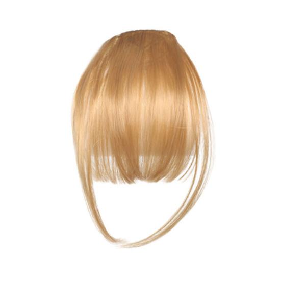 Frauen Clip-in Pony Natürliche Wispy Stirn Haar Extensions Faux Französisch Pony Mädchen