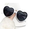 Peach Heart Sunglasses Women Big Frame Fashion Cute Sexy Retro Cat Eye Vintage Glasses Uv400 Unisex Eyewear Wedding Party Decor