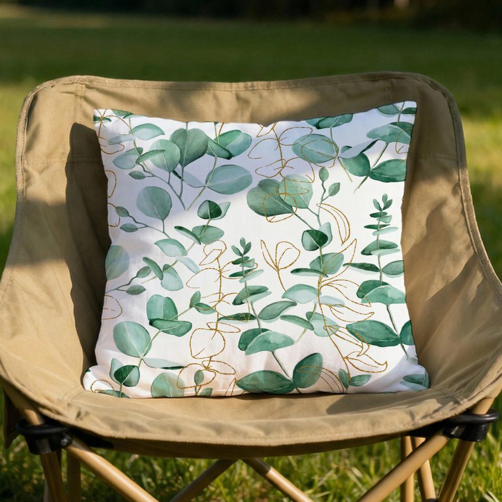 

Watercolor Eucalyptus Fls Cushion Cover Soft Reversible Durable Pillow Cover MultiScene Use for Home Car Daily Comfort 30x30cm