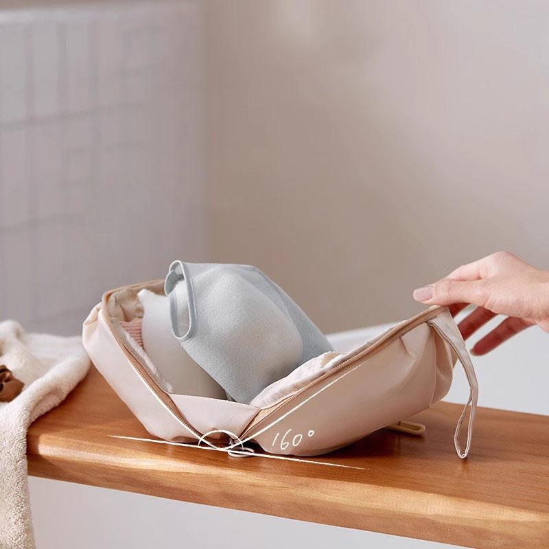 Shell-Shaped Underwear Storage Bag - Large Capacity Waterproof Organizer for Bras, Socks & Travel Essentials