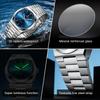 AIMANA Men's Luxury Stainless Steel Strap Watch Waterproof Luminous Date Casual Fashion Quartz Wristwatch Gift for Men