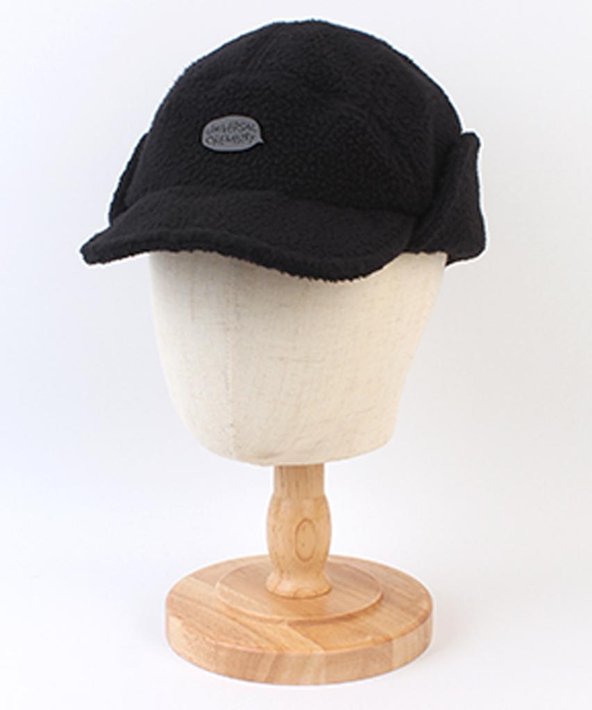 Yunibeosyeolkemiseuteuli Fleece Black Half Earflap Cap