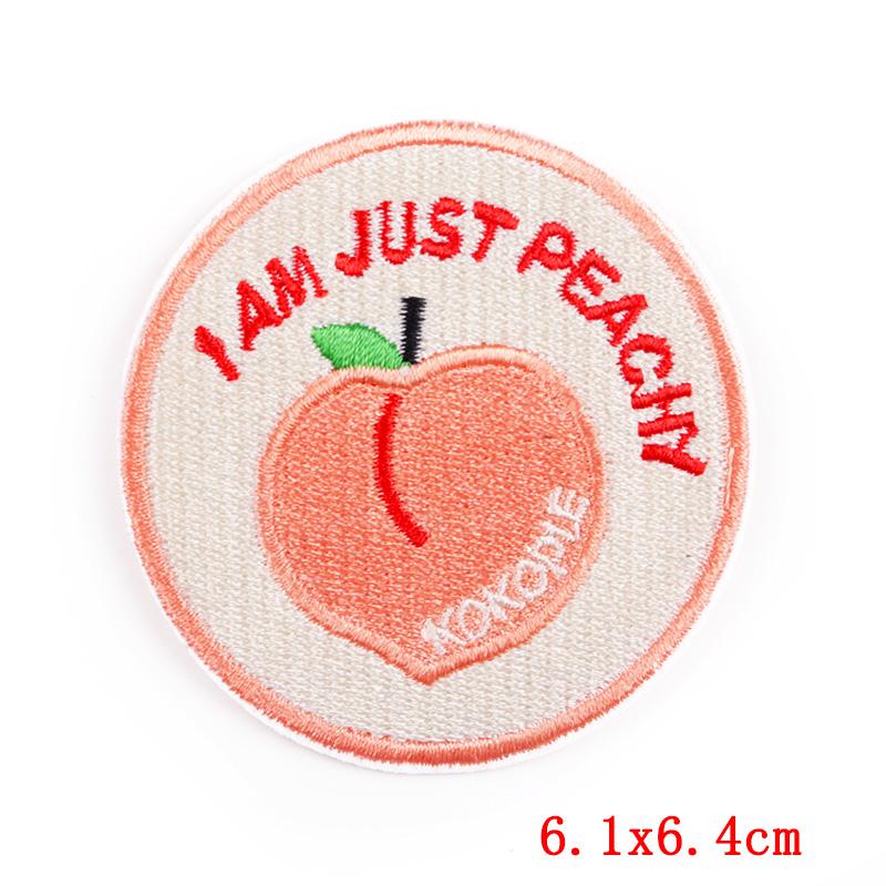 Cartoon Letters Applique Iron On Patches On Clothes Phrase/Text Embroidered Patches For Clothing Stickers Sewing Fusible Badges