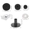 23Pcs Drum Felt Pad Cymbal Kit Non Slip with Base Wing Nuts Washer Percussion Accessories