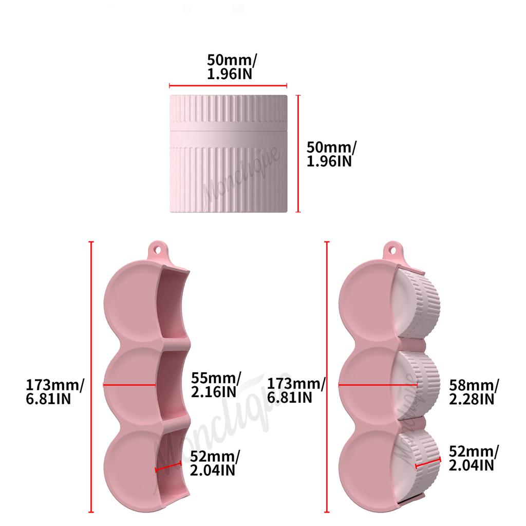 3Pcs/Set Sunscreen Sub-Bottling Lotion Shampoo Refillable Bottles Travel Cosmetic Liquid Container Soft Silicone Portable Tools