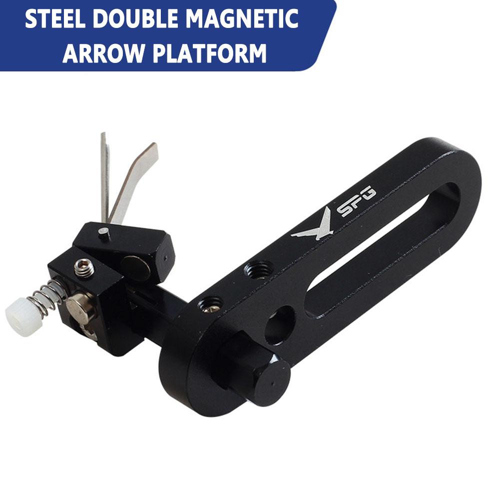 Stahlnadel Pfeil Tisch Aluminiumlegierung Stahlnadel Bogenschießen Ständer Verstellbar Recurvebogen Magnetischer Pfeilablage Werkzeug