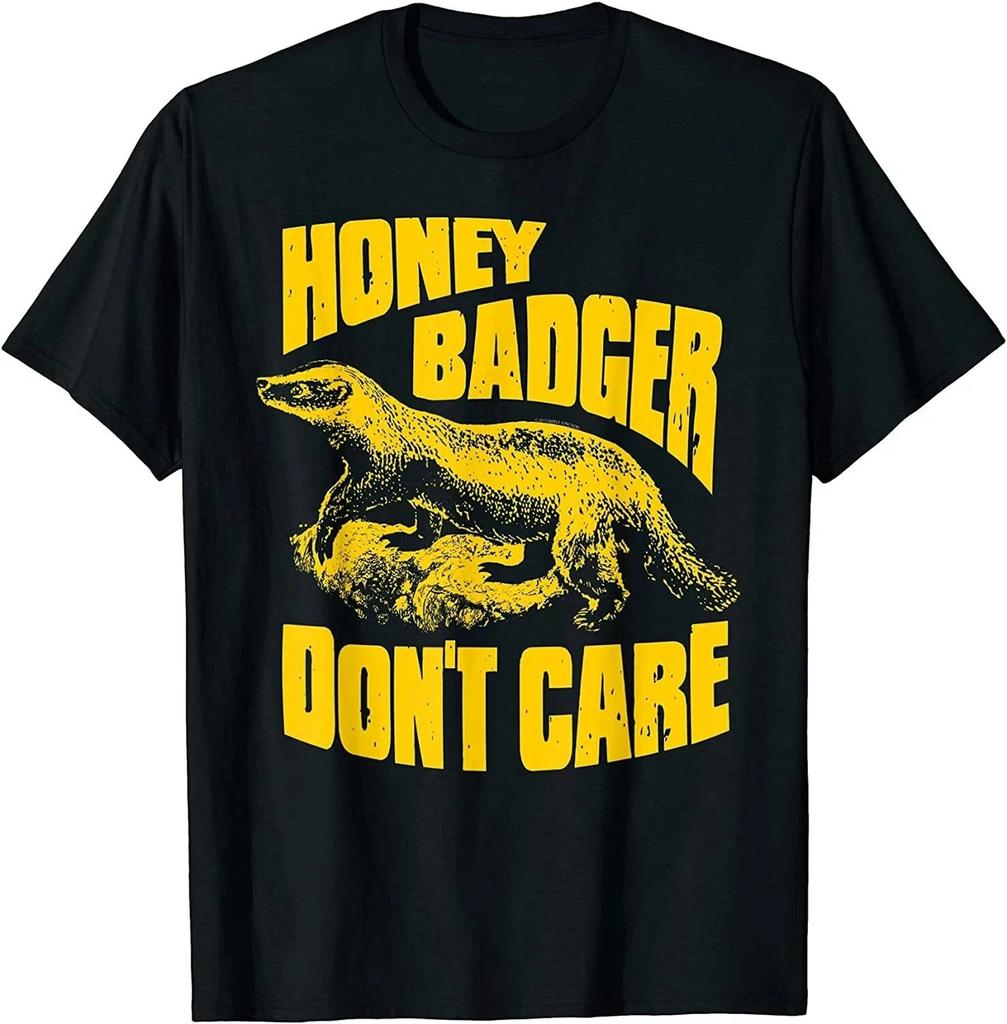 Honey Badger Don T Care Funny Graphic Tee Mens Gift