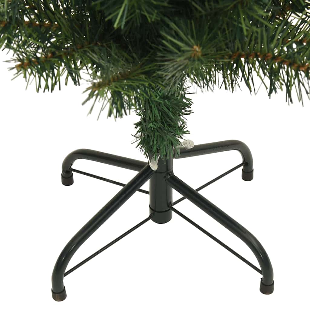 Artificial Christmas Tree with 300 LEDs and Stand Green 240 cm