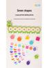 Caterpillar Wooden Shape Matching Logic Toy for Early Education