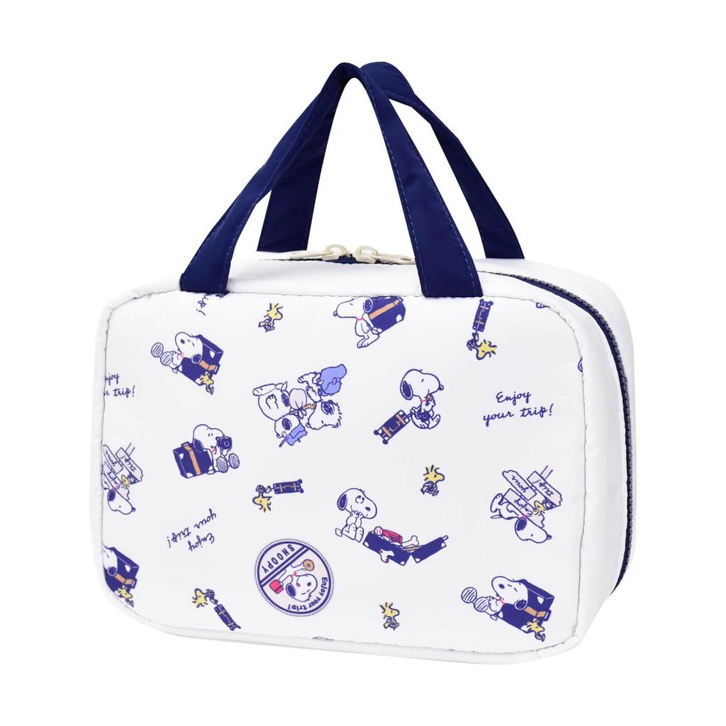 Travel pouch, 2-way hanging, toiletries, enjoy your trip, Snoopy, SPMS-173