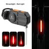 JOHORSE Bike Taillight USB Rechargeable Rear Light Cycle Warning Light Support Multiple Lighting