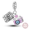 copper Camera Pendant Charm Fashion Travel Collection Bead Charms Compatible With Womens Bracelets Do It Yourself Jewellery Gifts
