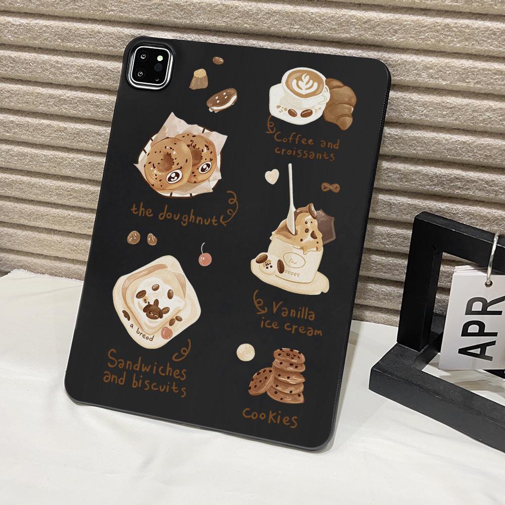 ins style coffee dessert for Apple iPad 11 inch protective case Xiaomi Pad7 soft case Samsung light and thin factory