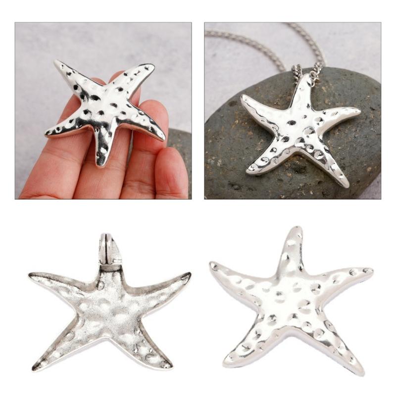 Five-pointed Star Pendants DIY Necklace Bracelet Earrings Setting Pendant for Jewelry Making Findings Vanlentines Gift