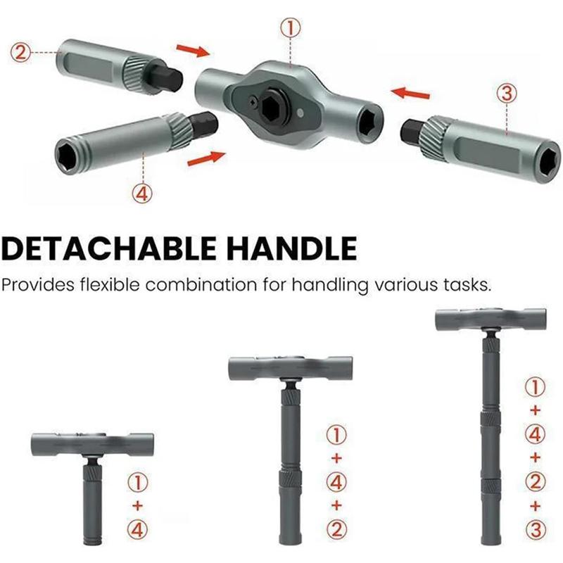 24 in 1 Magnetic Screwdriver Set DIY Screwdriver Set Upgraded Seats Ratchet Screwdrivers Toolkit for Furniture Computer Bicycle