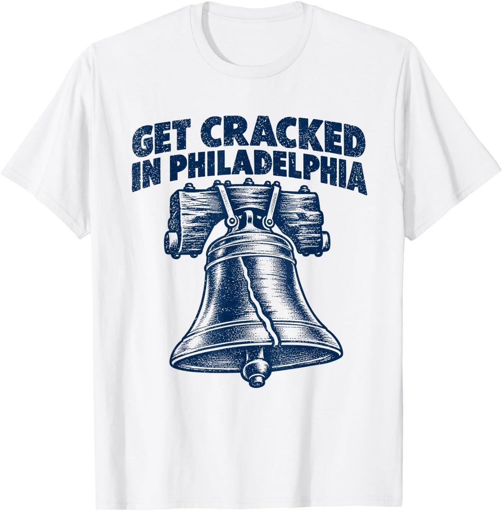 Get Cracked In Philadelphia Liberty Bell Vintage T-Shirt