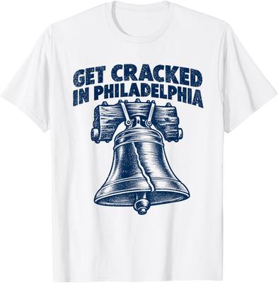 Get Cracked In Philadelphia Liberty Bell Vintage T-Shirt