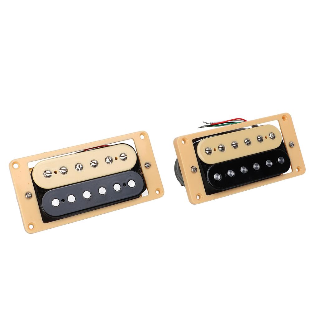 Double Coil Pickup Set Kunststoff Metall Vorverdrahtet 4 Adern E-Gitarrenzubehör zum Ersetzen