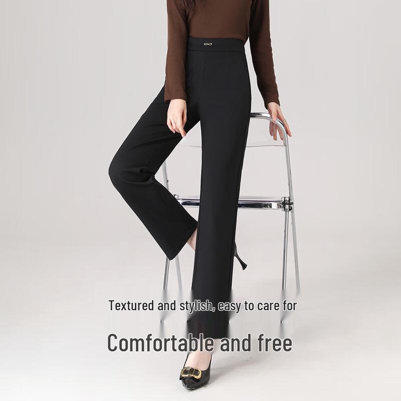 Flowing Time Women's Elegant Cropped Casual Pants