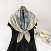 90*90Cm Square Scarf Twill Cotton Feeling Women Head Shawls And Wraps Luxury Print Neck Scarves Hijab Bandana Pashmina