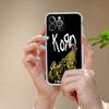 K-Korn Rock Band Transparent Phone Case For IPhone 17 Air 16 Pro Max 15 14 13 12 11Plus Shockproof Cover