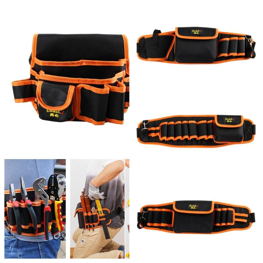 

С регулируемым ремнем на талии Набор инструментов Сумка для хранения инструментов из ткани Оксфорд Сумка для инструментов с несколькими карманами Бытовая сумка для инструментов TypeB
